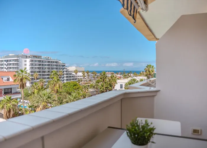 דירה Go2tenerife Apart'luna Pool & Sea View פלאייה דה לאס אמריקס